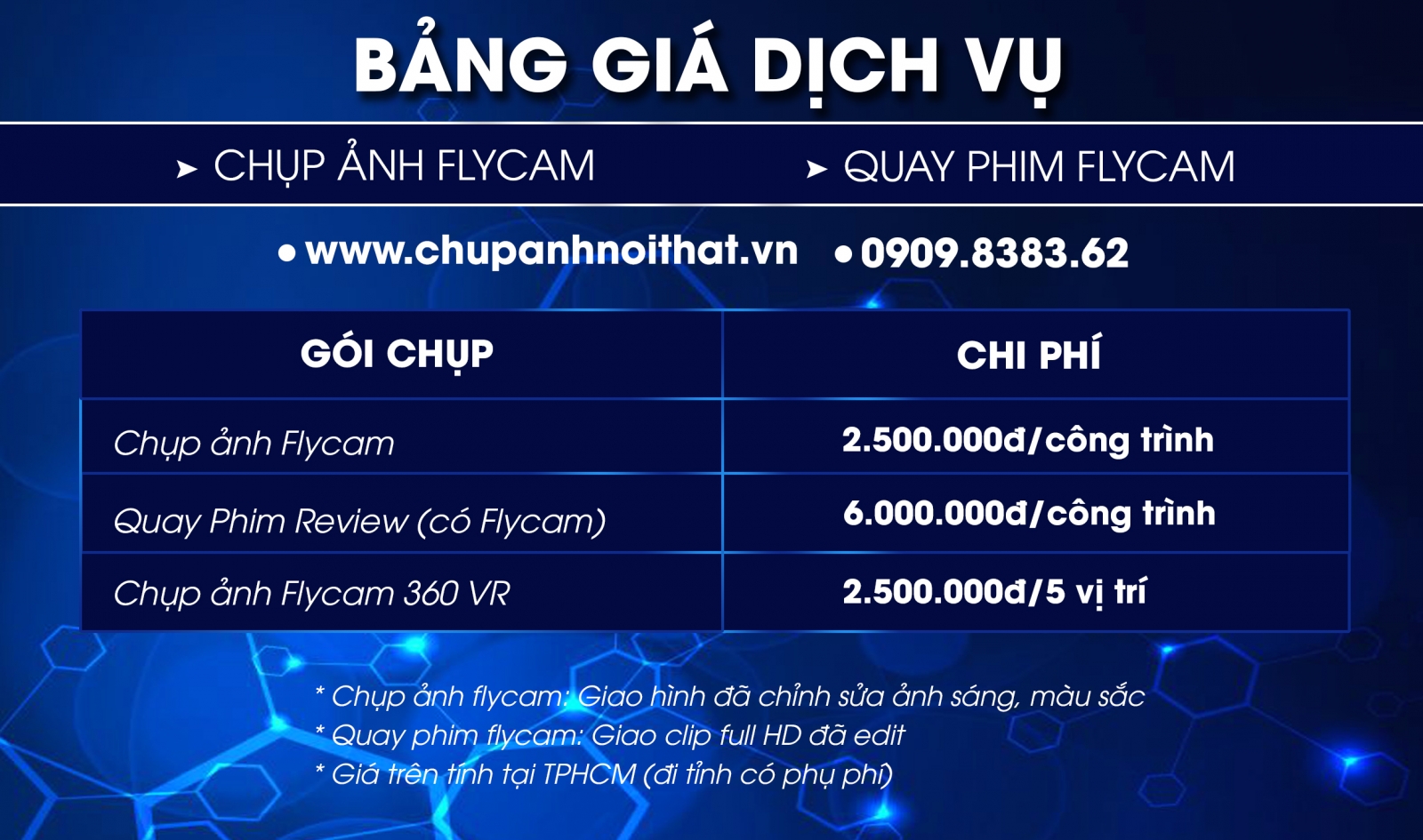 Quay phim flycam – Chụp ảnh flycam – Dịch vụ bay flycam tại TPHCM