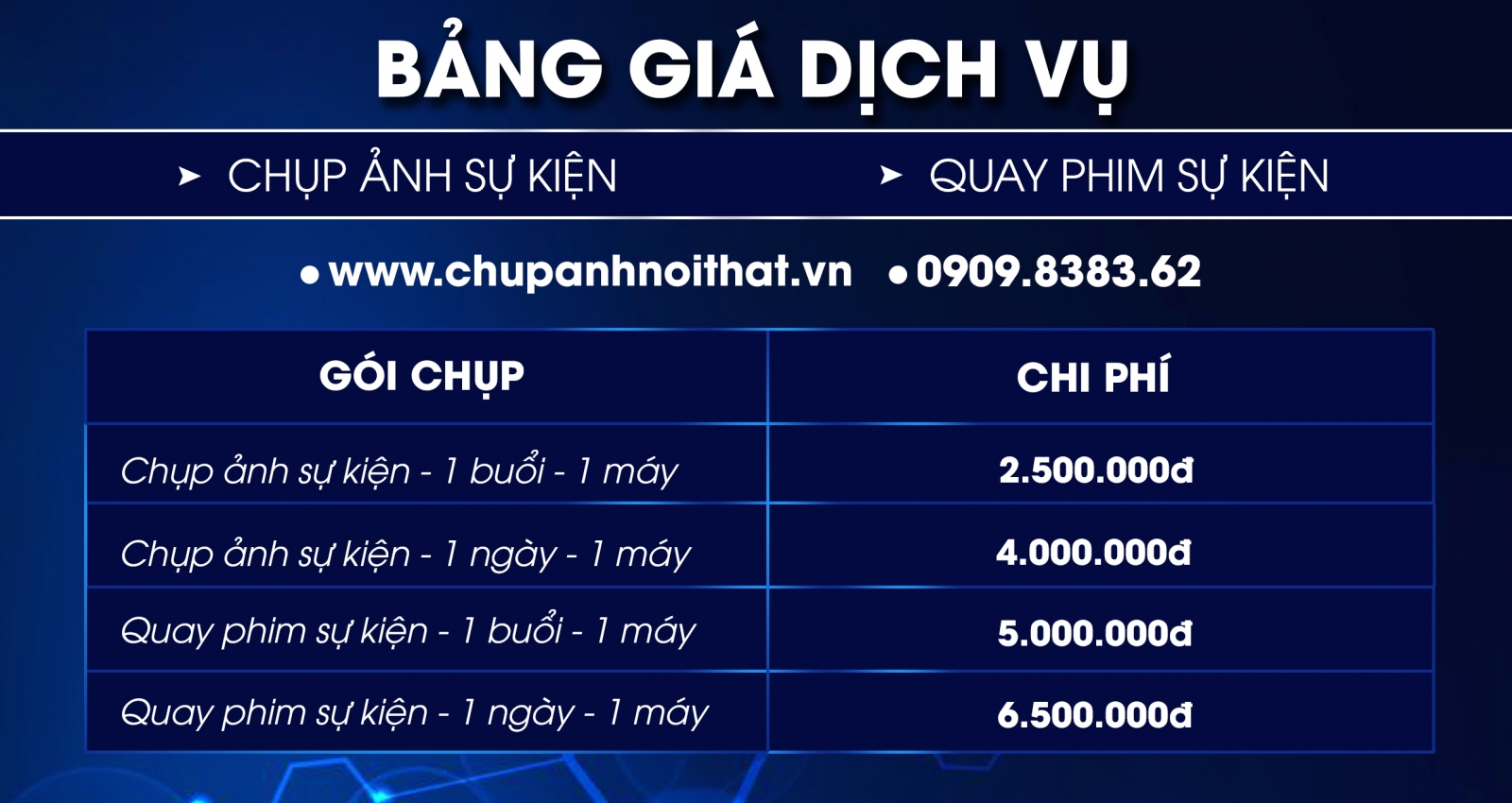 Chụp Hình Sự Kiện - Quay Phim Sự Kiện “Góc ảnh chuẩn, khoảnh khắc đẹp”